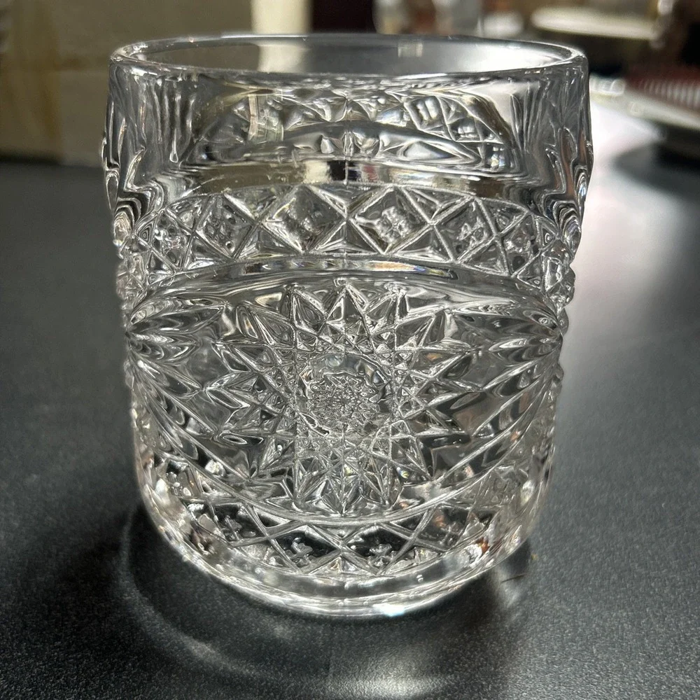 Imperial Glass Clear Hobstar Canister